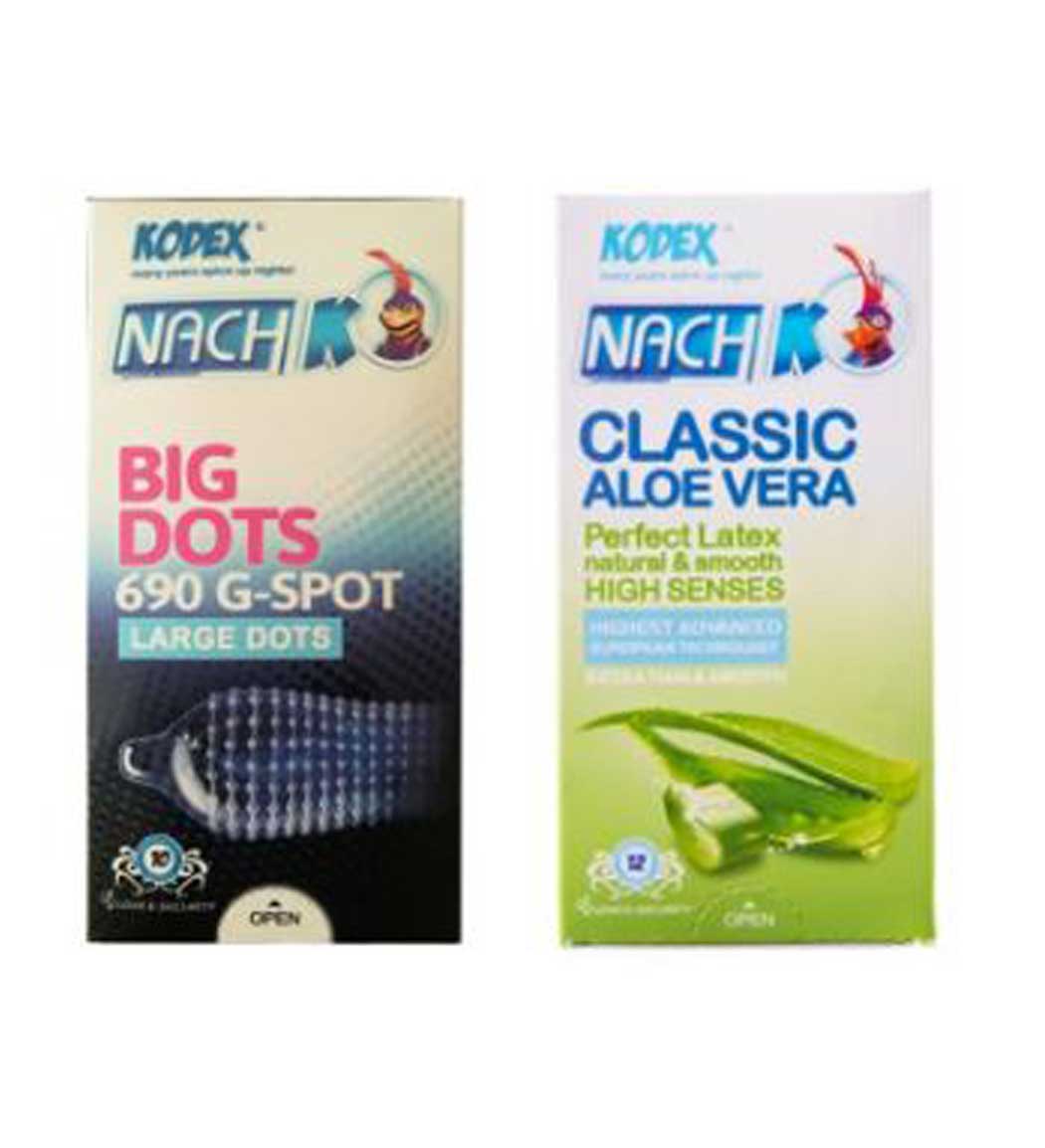 کاندوم Big Dots (12 عددی) و Classic Aloe Vera (12 عددی)