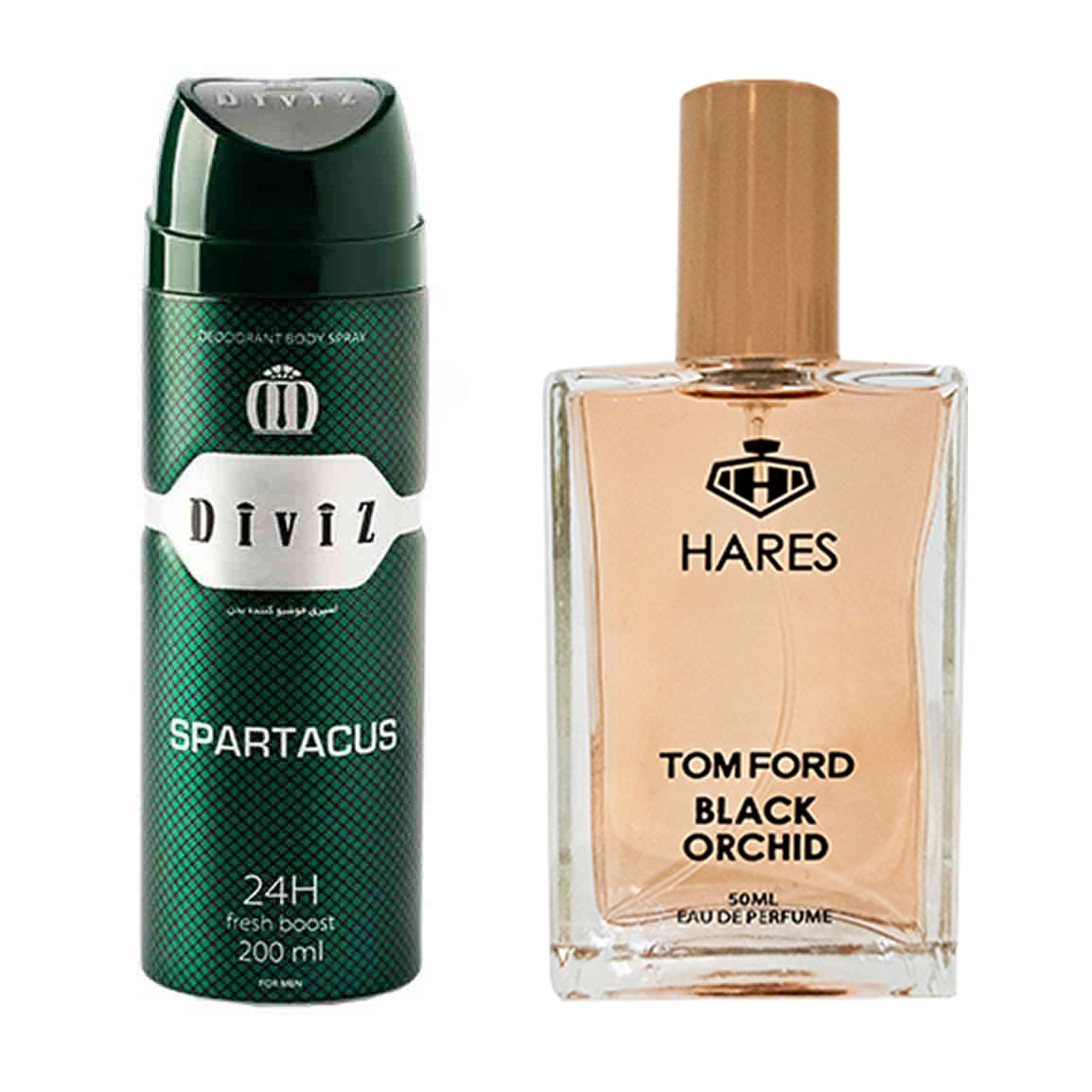 پک هدیه اسپری بدن Spartacus و ادوپرفیوم Tom Ford Black Orchid - 2 عددی